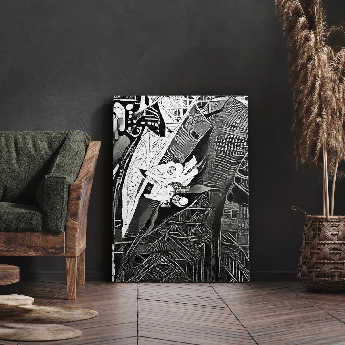 Quadro em tela - Aparentemente apenas uma pessoa qualquer - 50x70 cm