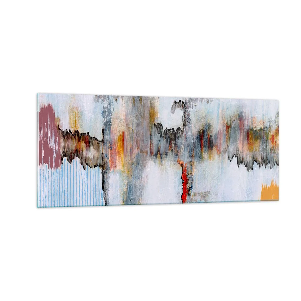 Quadro em vidro - Com um palito na água - 100x40 cm