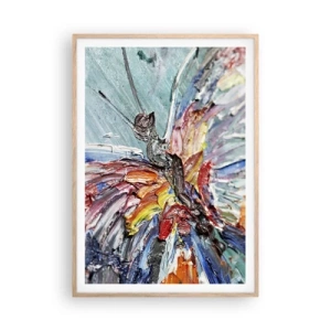 Pôster com moldura de carvalho claro - Pintado pela natureza - 70x100 cm