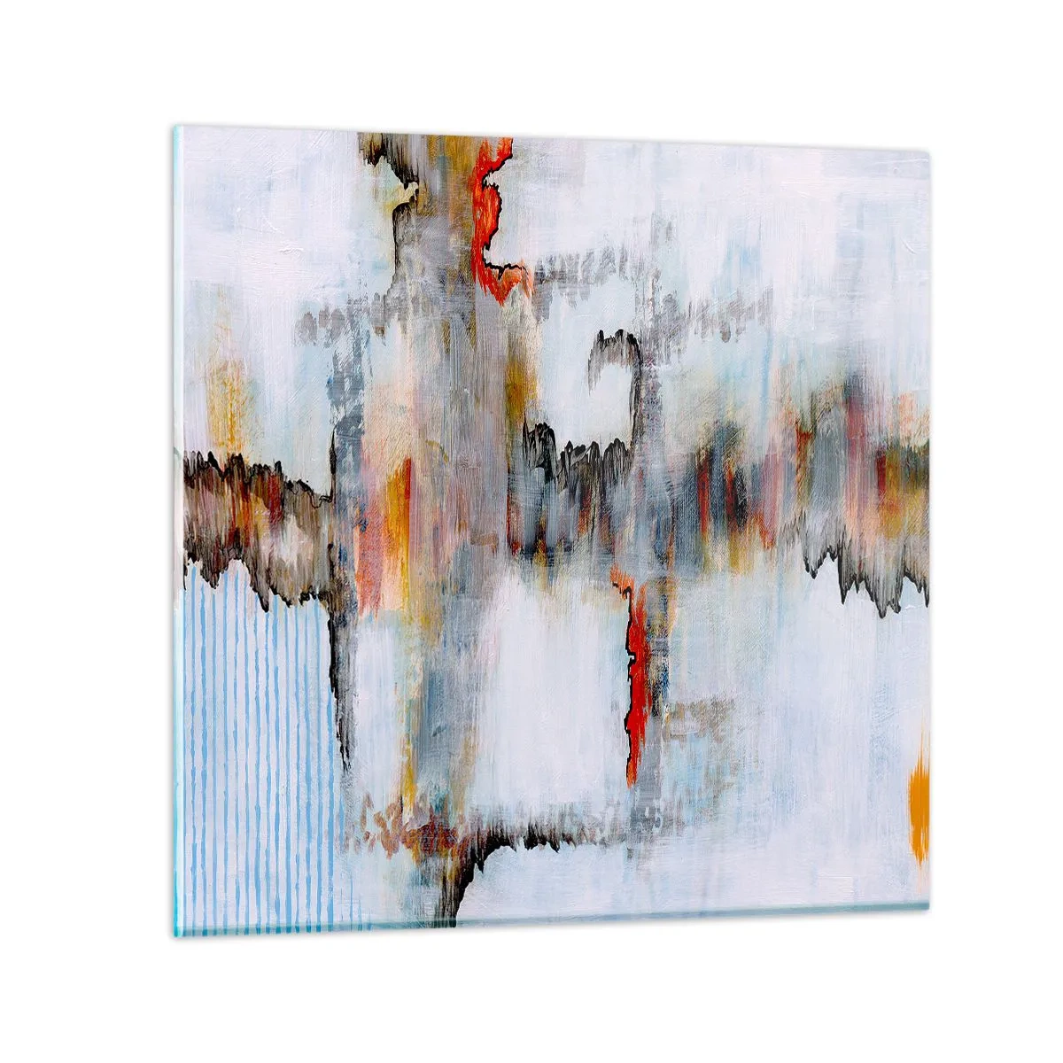 Quadro em vidro - Com um palito na água - 50x50 cm