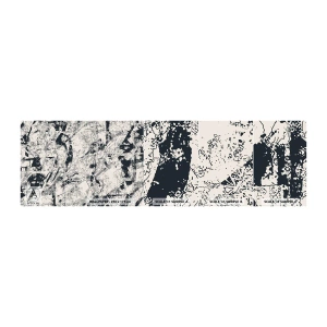 Amostra de Papel de Parede Standard Eco - Interpenetração de opostos - Abstração, Pedaço, Colagem - 100x30 cm