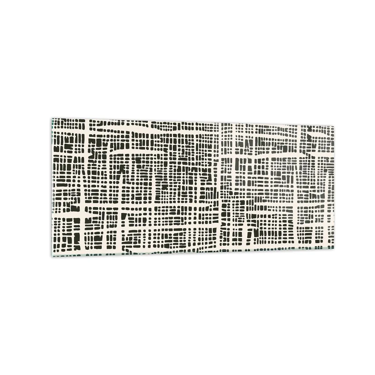 Quadro em vidro - Uma composição tecida - 120x50 cm