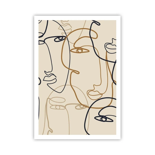 Pôster - Retrato multiplicado - 70x100 cm