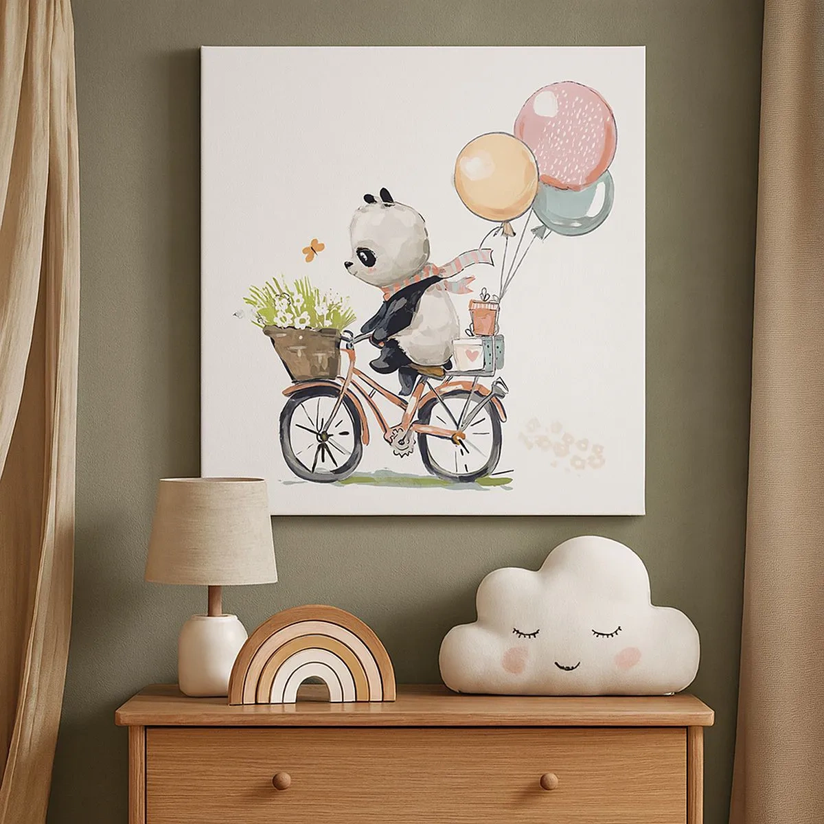 Quadro em tela - Dia feliz  - 30x30 cm