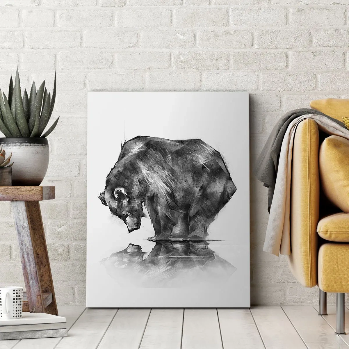 Quadro em tela - É bom ver alguém próximo - 70x100 cm