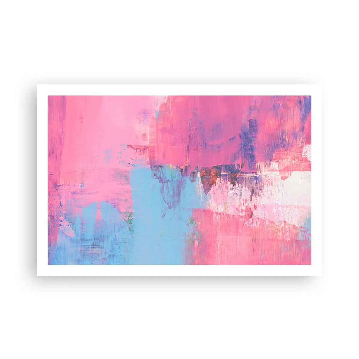 Pôster - Rosa, azul e uma pitada de luz - 91x61 cm