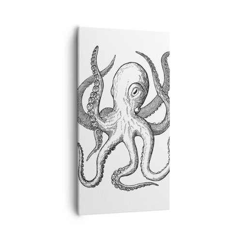 Quadro em tela - Dançando com as ondas - 55x100 cm