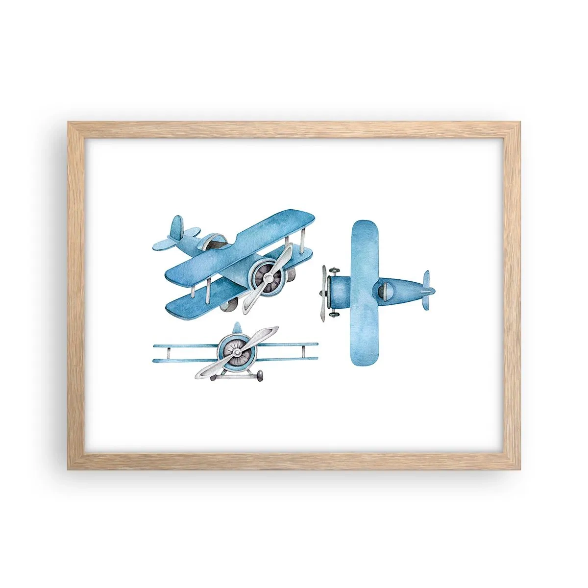 Pôster com moldura de carvalho claro - Um vencedor nato - 40x30 cm