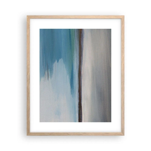 Pôster com moldura de carvalho claro - Paisagem horizontal - 40x50 cm