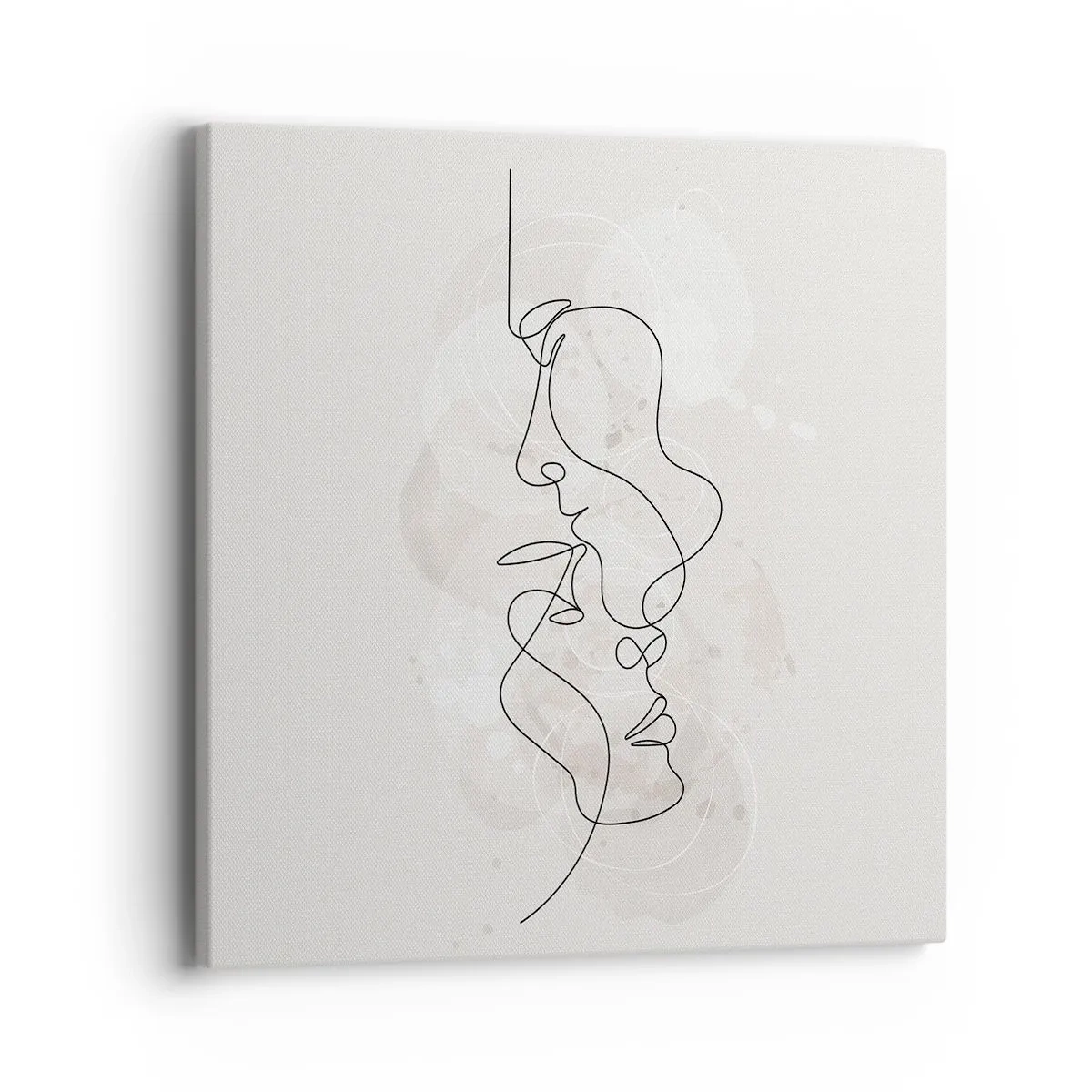 Quadro em tela - Emaranhados num abraço - 40x40 cm