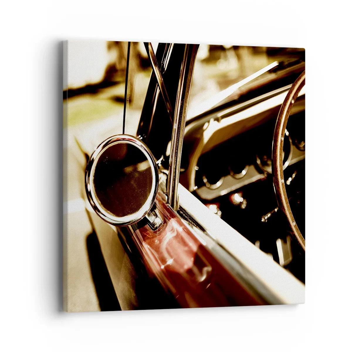 Quadro em tela - Um carro com alma - 40x40 cm