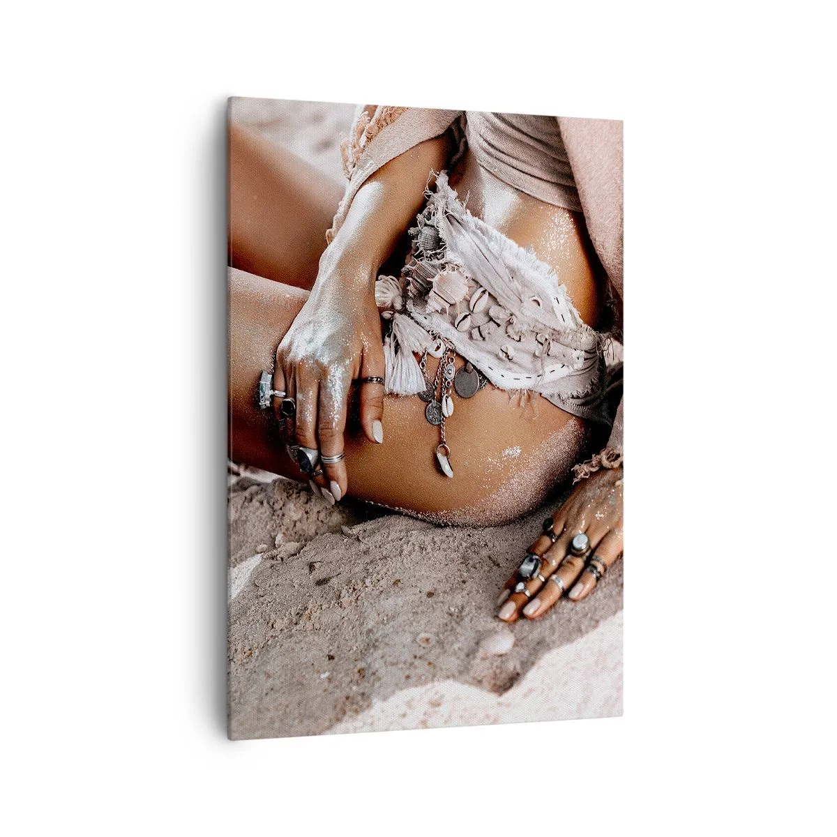 Quadro em tela - Expulsa pelas ondas? - 70x100 cm