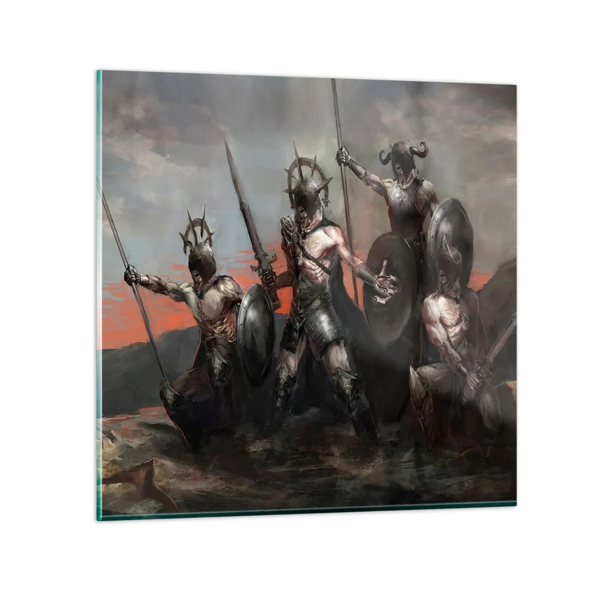 Quadro em vidro - Com ou em um escudo - 70x70 cm