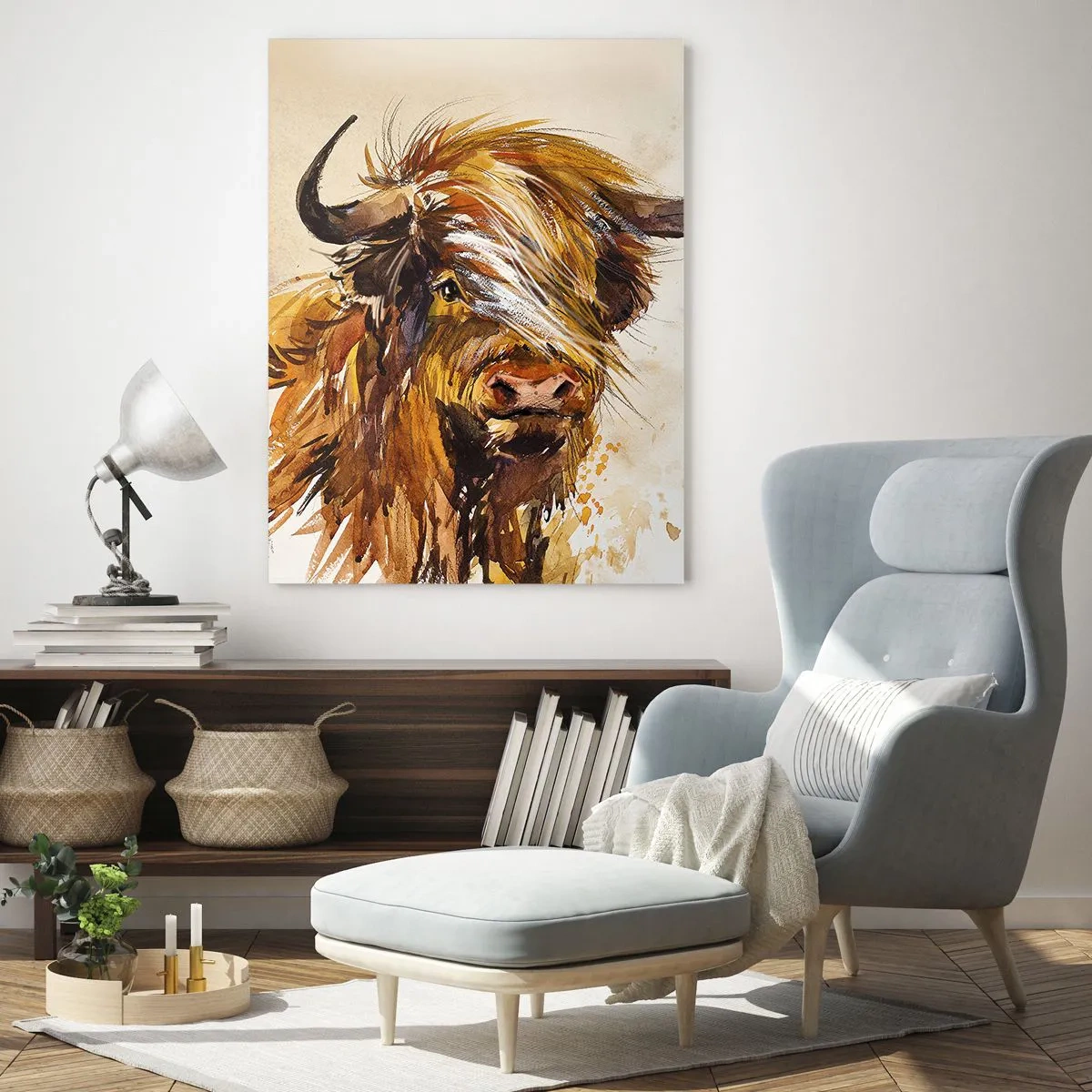 Quadro em vidro - Orgulho do caçador - 50x70 cm