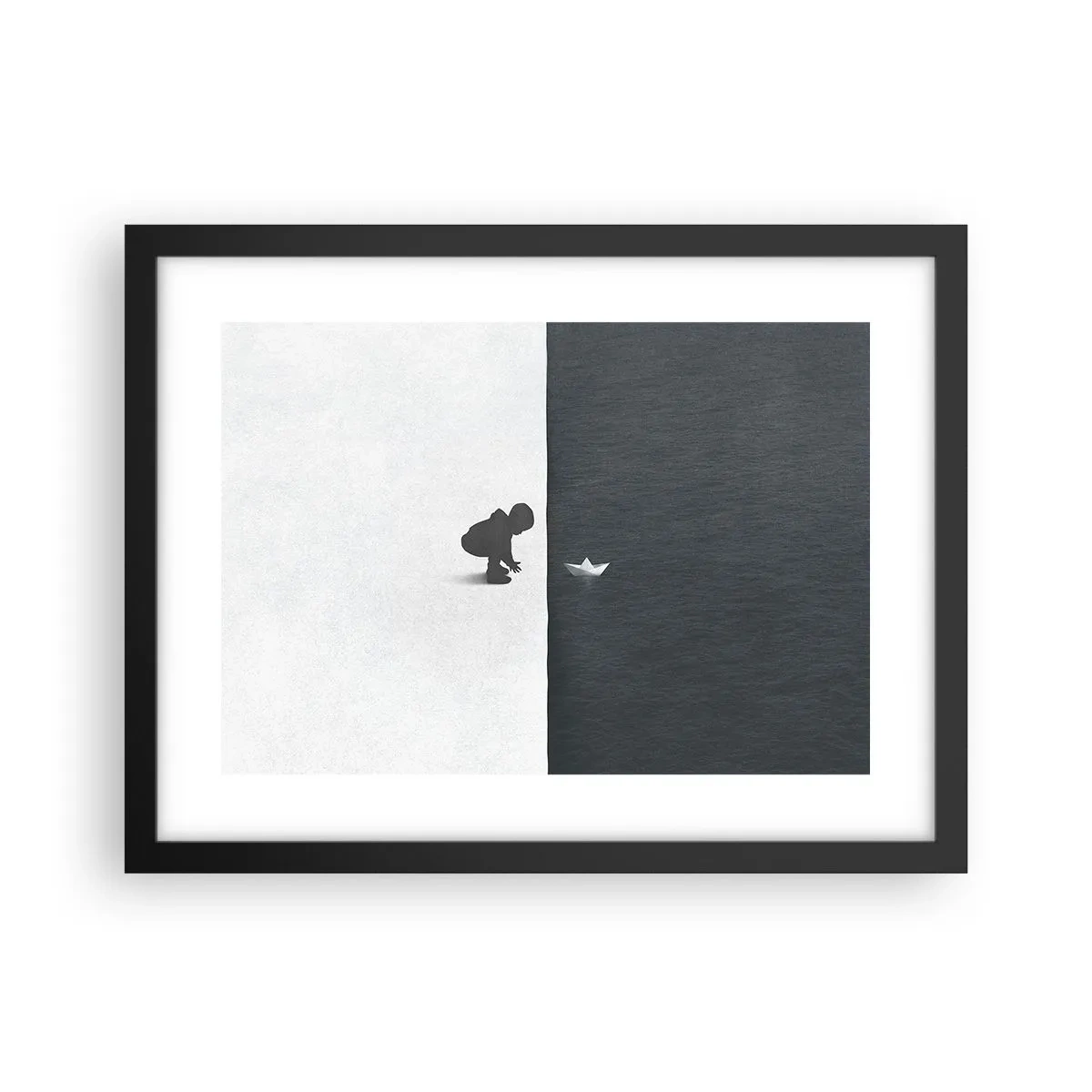 Pôster com moldura preta - Grande expedição - 40x30 cm