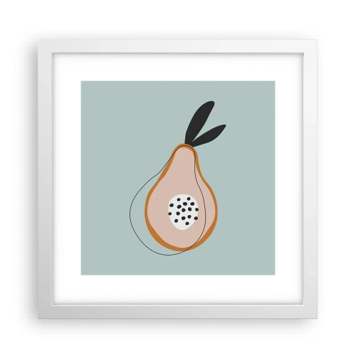 Pôster em moldura branca - Penetrar na natureza das coisas - 30x30 cm