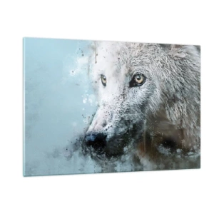 Quadro em vidro - Conheça a alma do lobo - 120x80 cm