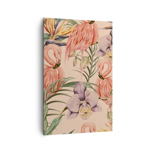 Quadro em tela - Balé rosa em flores - 80x120 cm