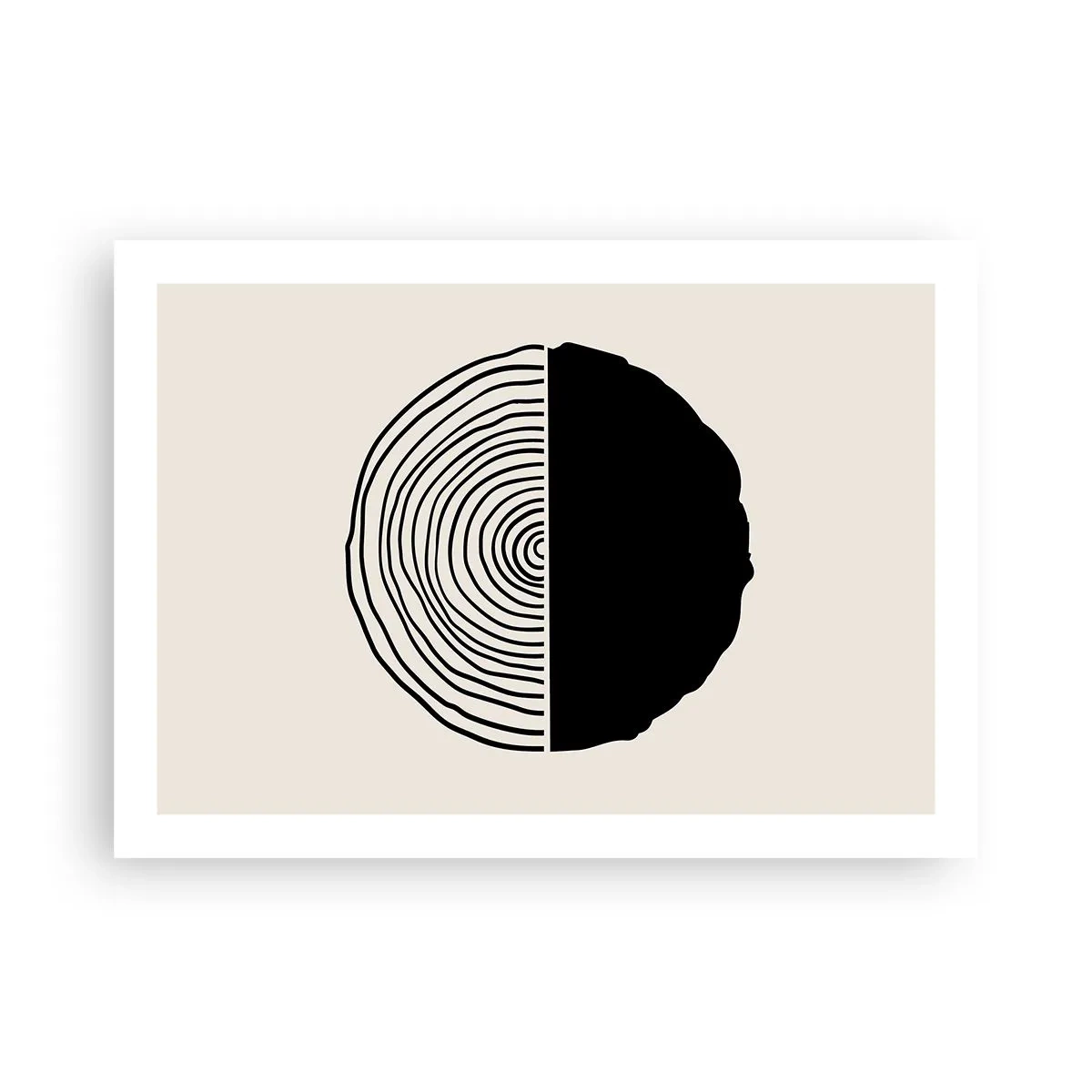 Pôster - Meio a meio - 70x50 cm