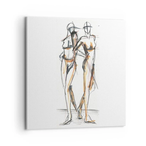 Quadro em tela - Um estudo do encanto - 60x60 cm