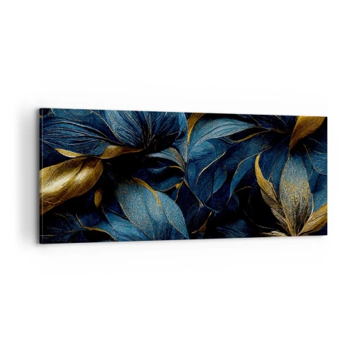 Quadro em tela - Forrado com ouro - 100x40 cm