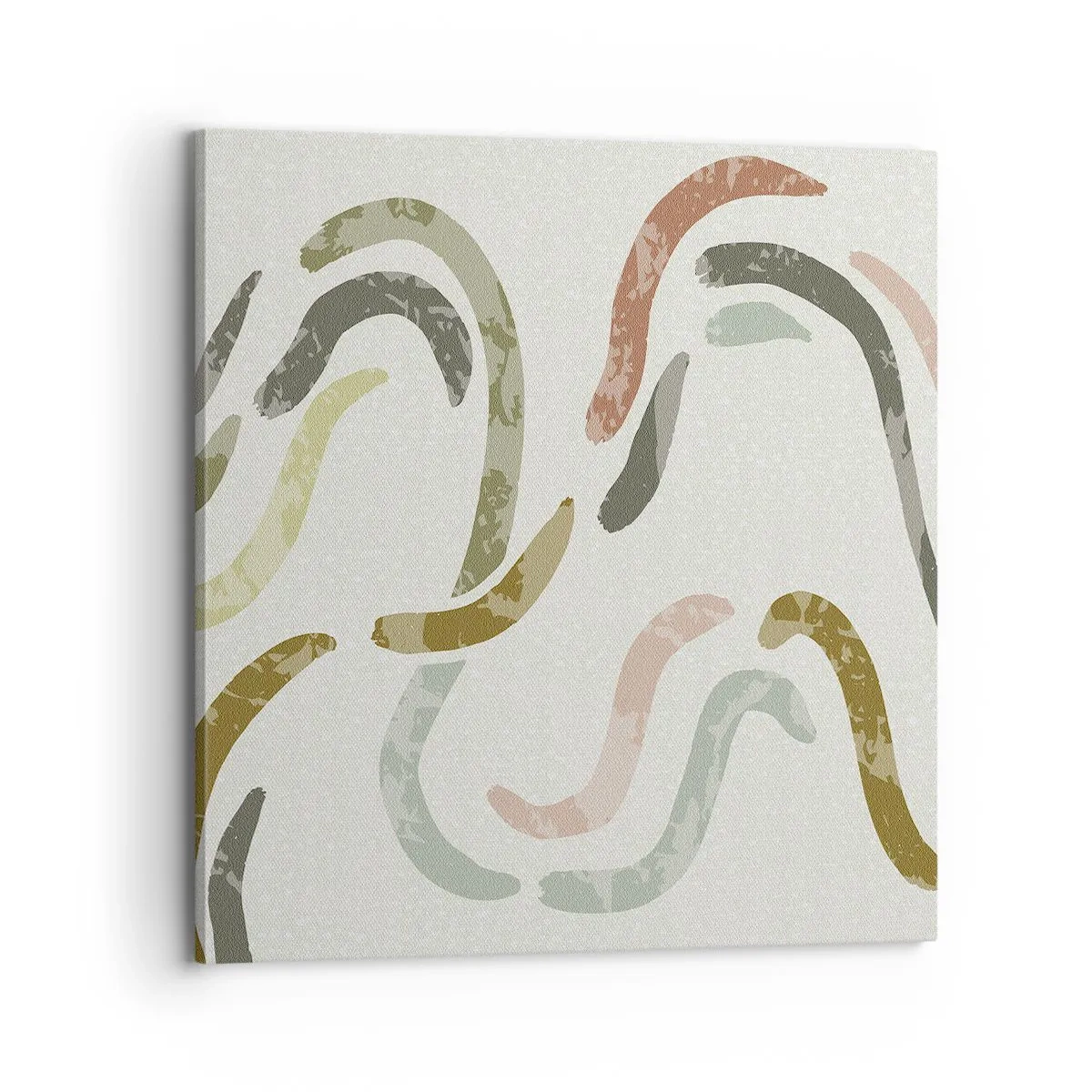 Quadro em tela - Uma alegre dança de abstração - 70x70 cm