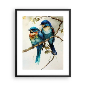 Pôster com moldura preta - Ele ficou ofendido? - 40x50 cm