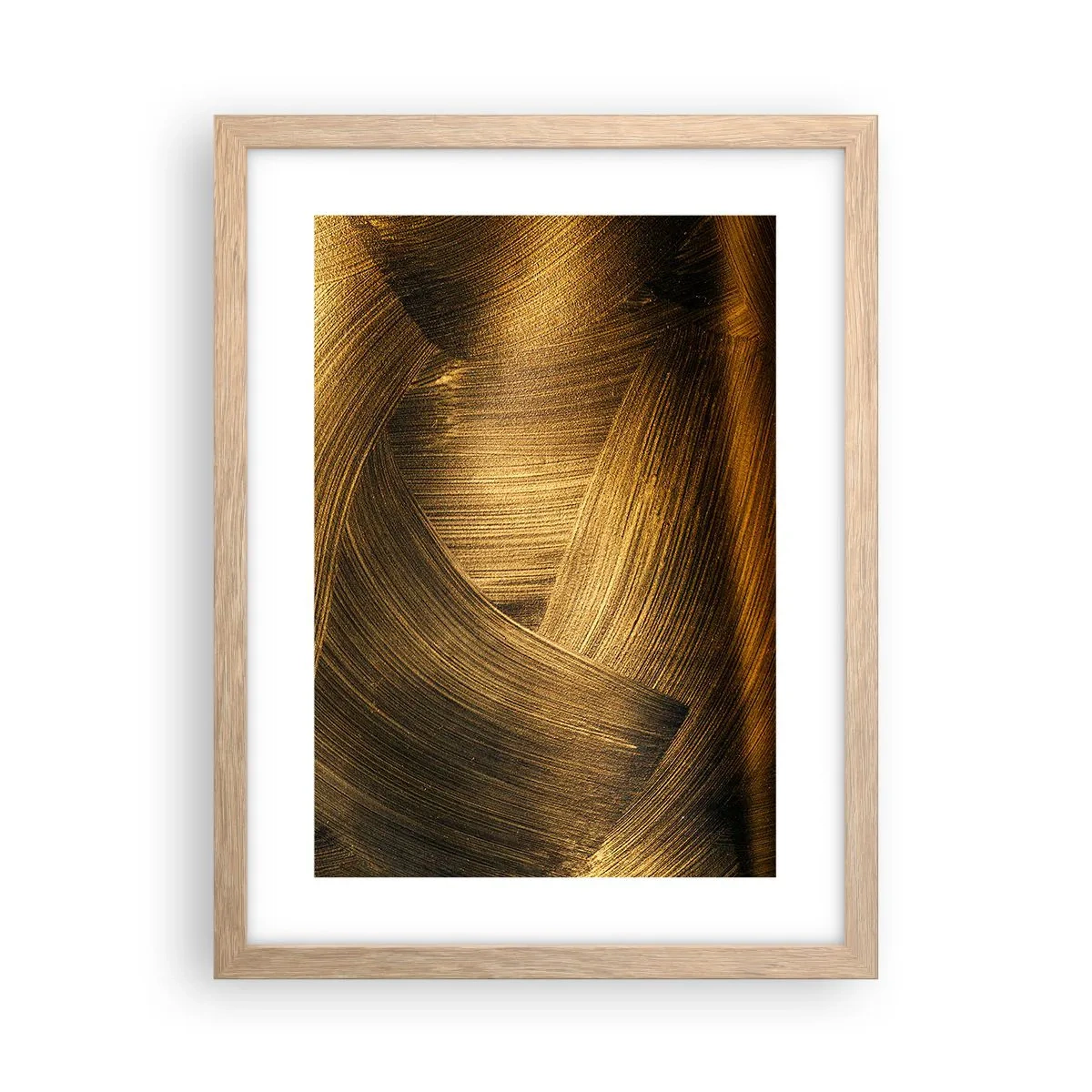 Pôster com moldura de carvalho claro - No labirinto dourado - 30x40 cm