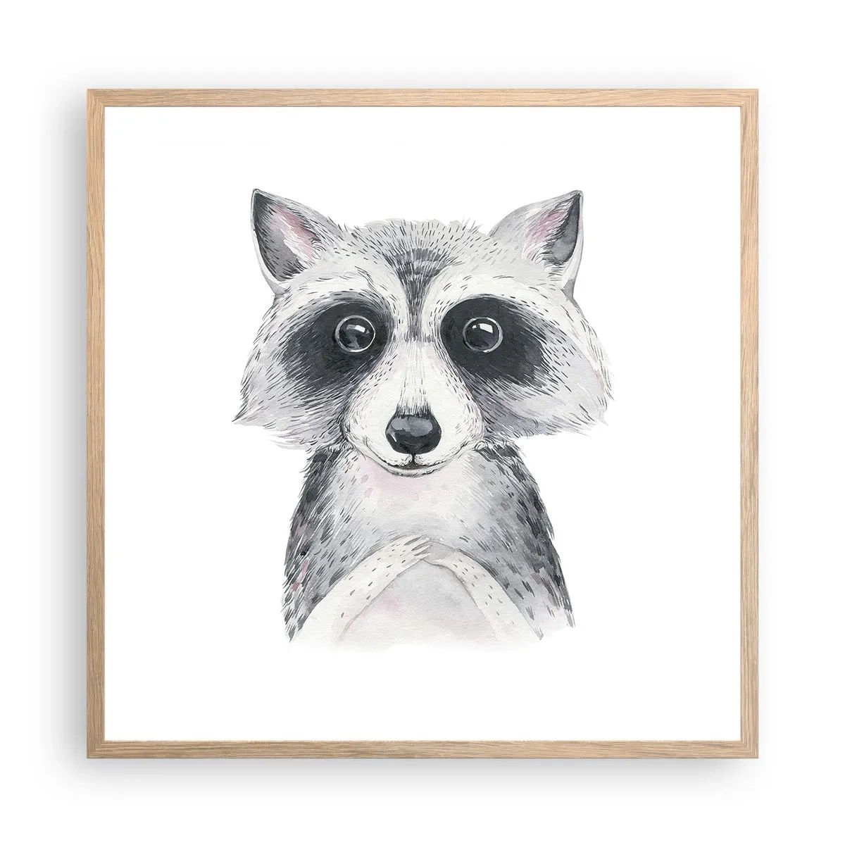 Pôster com moldura de carvalho claro - Um momento de emoção - 60x60 cm