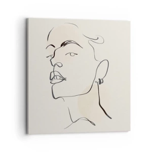 Quadro em tela - Olhar orgulhoso - 70x70 cm