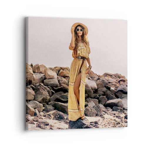 Quadro em tela - A magia das pedras - 30x30 cm