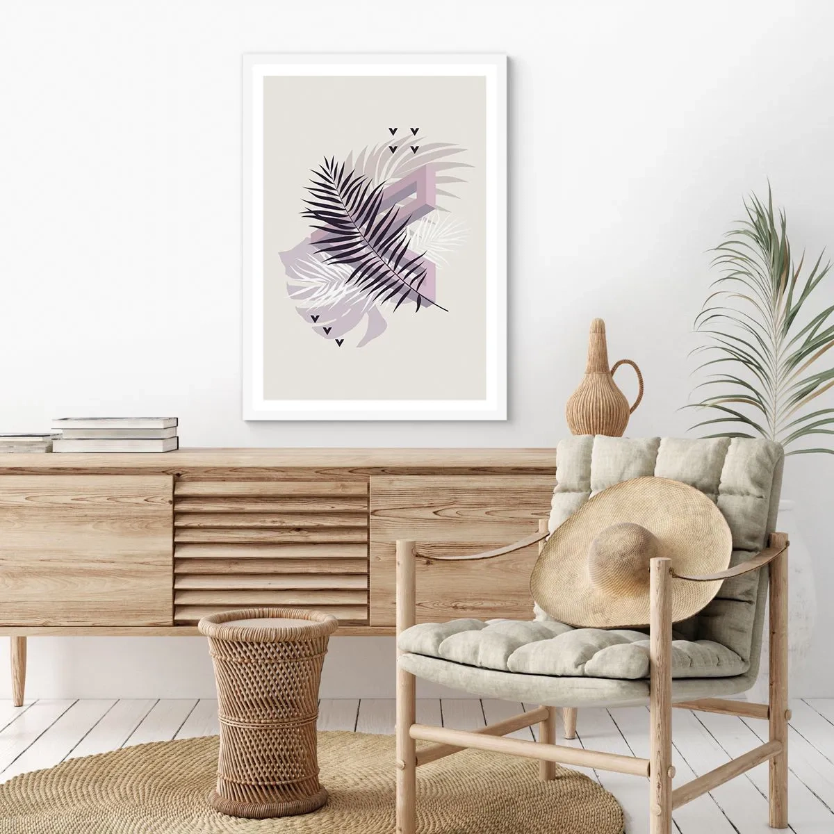 Pôster em moldura branca - A sombra de uma sombra - 61x91 cm