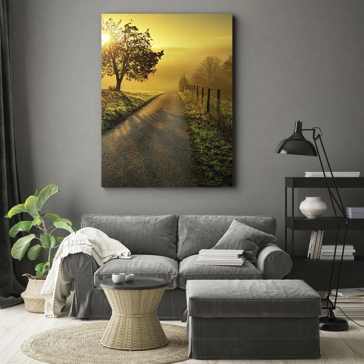 Quadro em tela - Uma tarde agradável - 50x70 cm