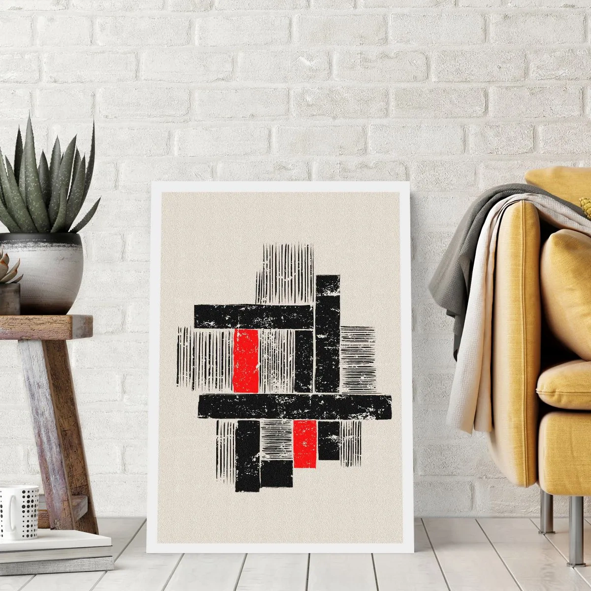 Pôster - Vermelho e preto - 50x70 cm