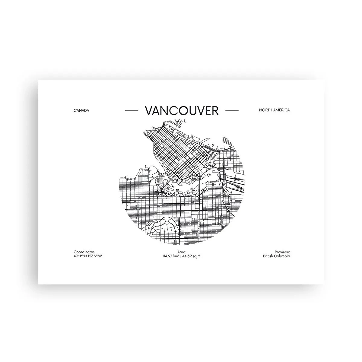 Pôster - Anatomia de Vacouver - 70x50 cm