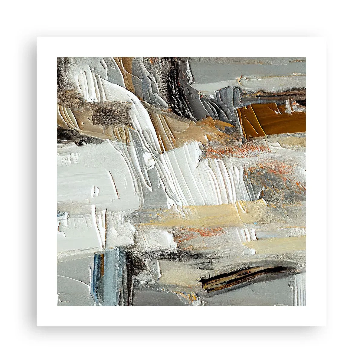 Pôster - Camadas coloridas - 50x50 cm