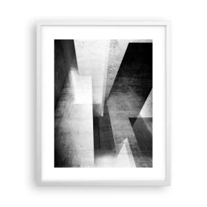 Pôster em moldura branca - Estrutura espacial - 40x50 cm