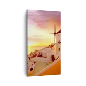 Quadro em tela - Derreter em branco e ouro - 45x80 cm