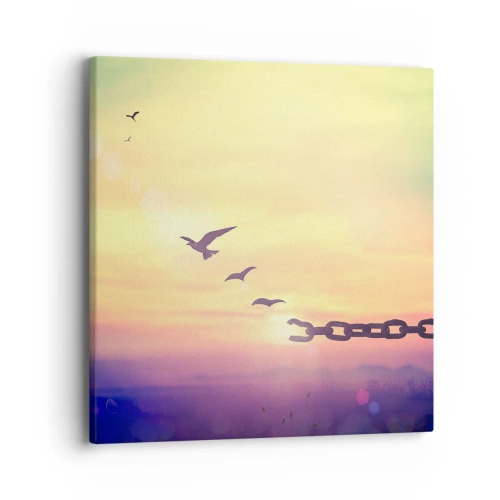 Quadro em tela - A vitória da liberdade - 40x40 cm