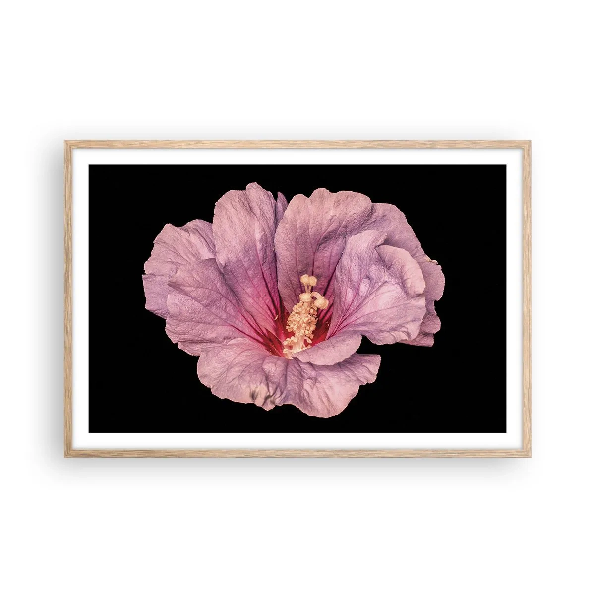 Pôster com moldura de carvalho claro - Direto para o coração - 91x61 cm