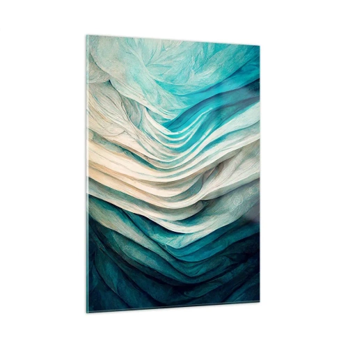 Quadro em vidro - Insaciabilidade azul - 50x70 cm