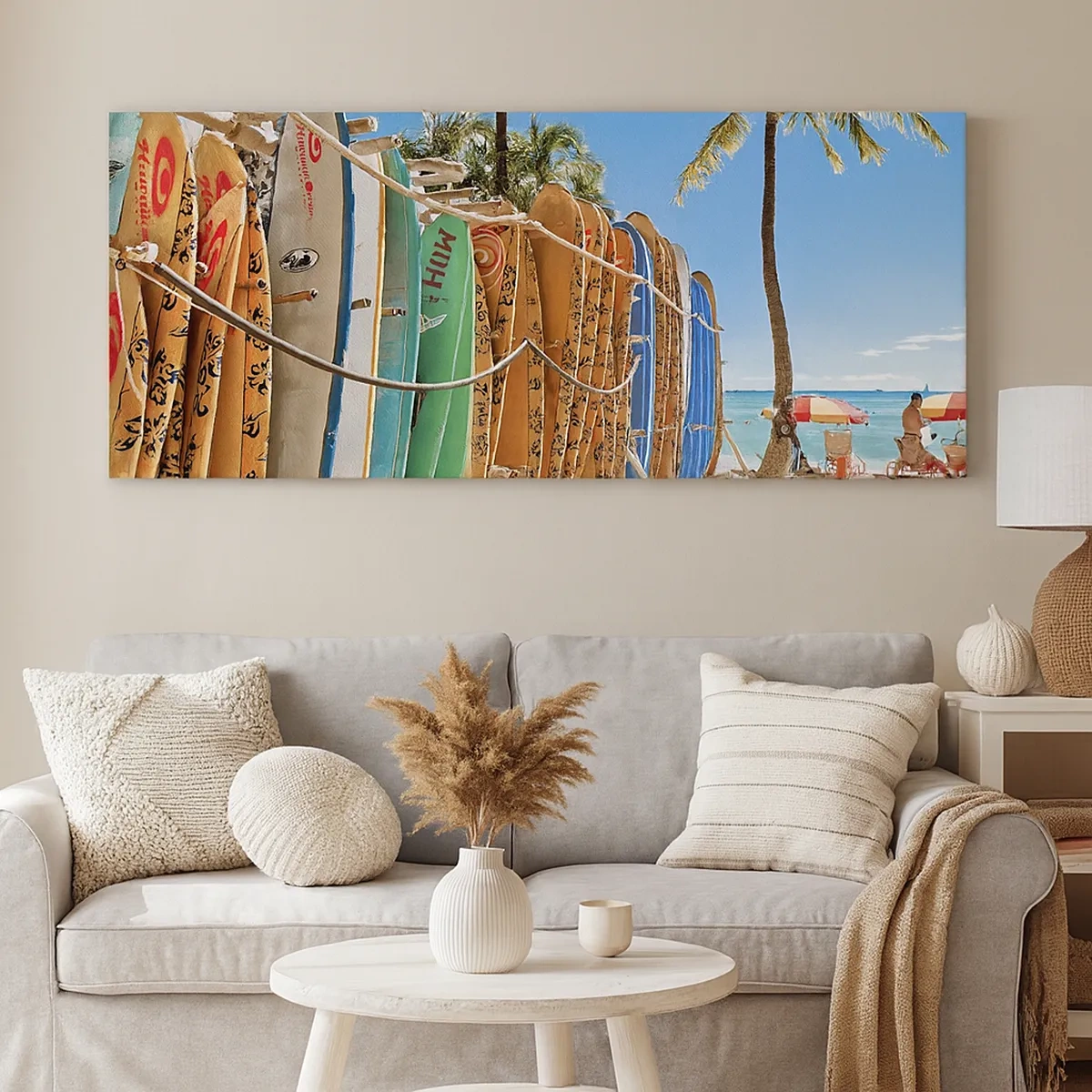 Quadro em tela - Diversão ensolarada - 30x30 cm