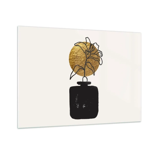 Quadro em vidro - A beleza vale seu peso em ouro - 100x70 cm