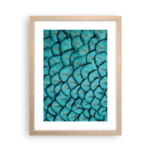 Pôster com moldura de carvalho claro - A grande gala de penas - 30x40 cm