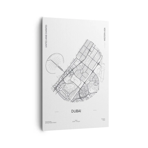 Quadro em tela - Anatomia de Dubai - 80x120 cm