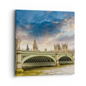 Quadro em tela - O tempo parou no Império - 40x40 cm