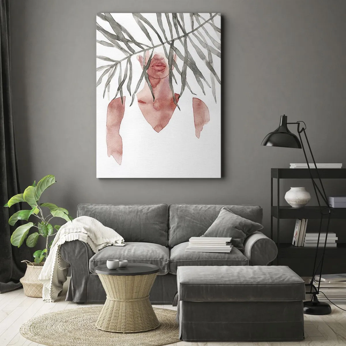 Quadro em tela - A dama dos trópicos - 50x70 cm