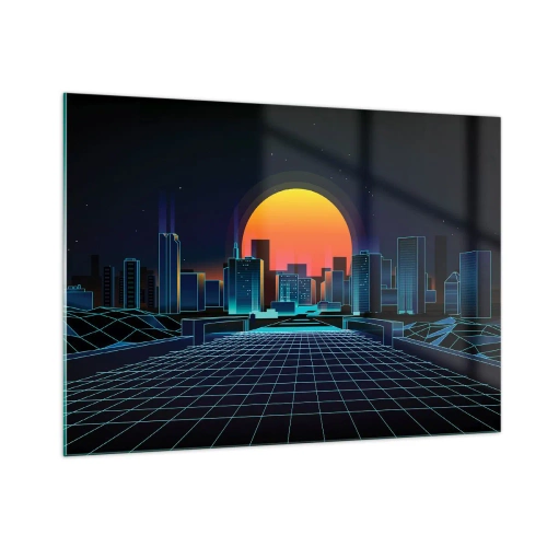 Quadro em vidro - Ainda quer ir para o mundo real? - 100x70 cm