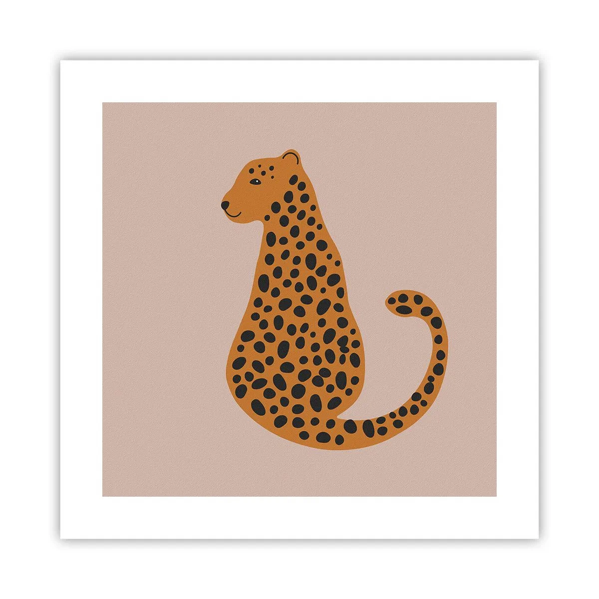 Pôster - A estampa de leopardo está na moda - 40x40 cm