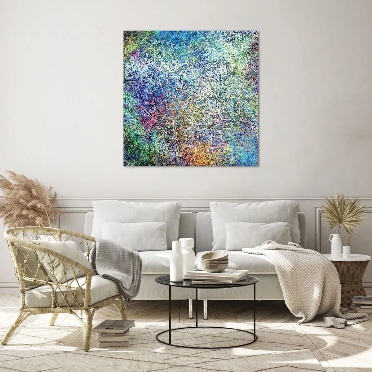 Quadro em vidro - Não é assim tão simples - 70x70 cm